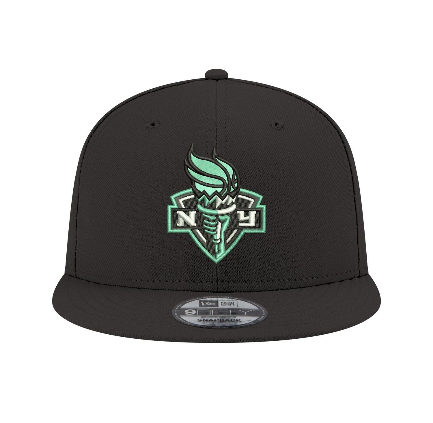 Men's and Women's Black New York Liberty Logo 9FIFTY Snapback Hat