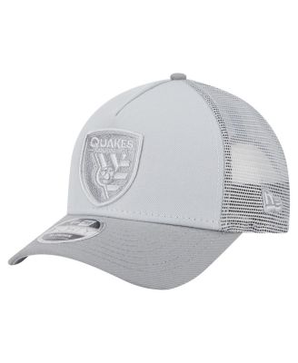 Men's Gray San Jose Earthquakes Color Pack 9FORTY A-Frame Adjustable Trucker Hat