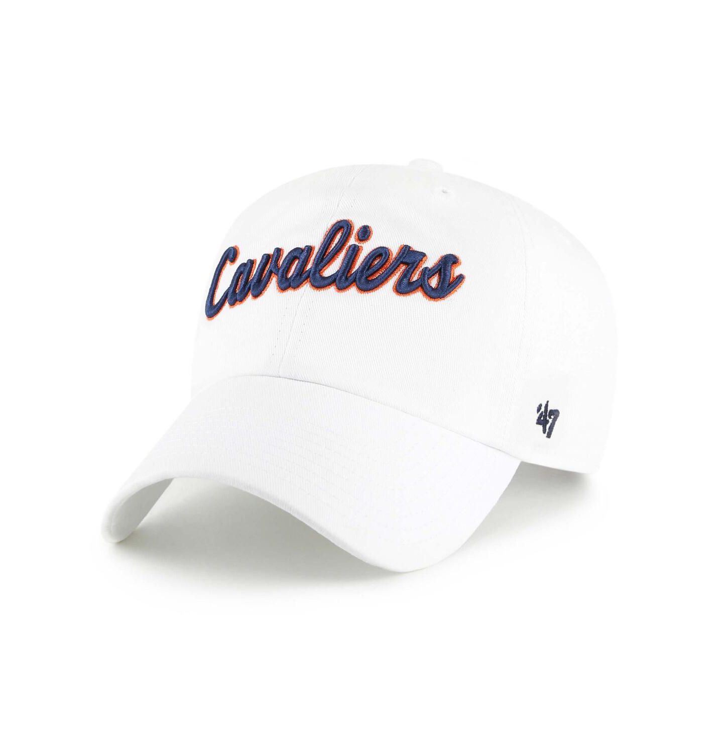 Мужская кепка '47 Brand White Virginia Cavaliers Vault Clean Up Adjustable Hat — фото 1