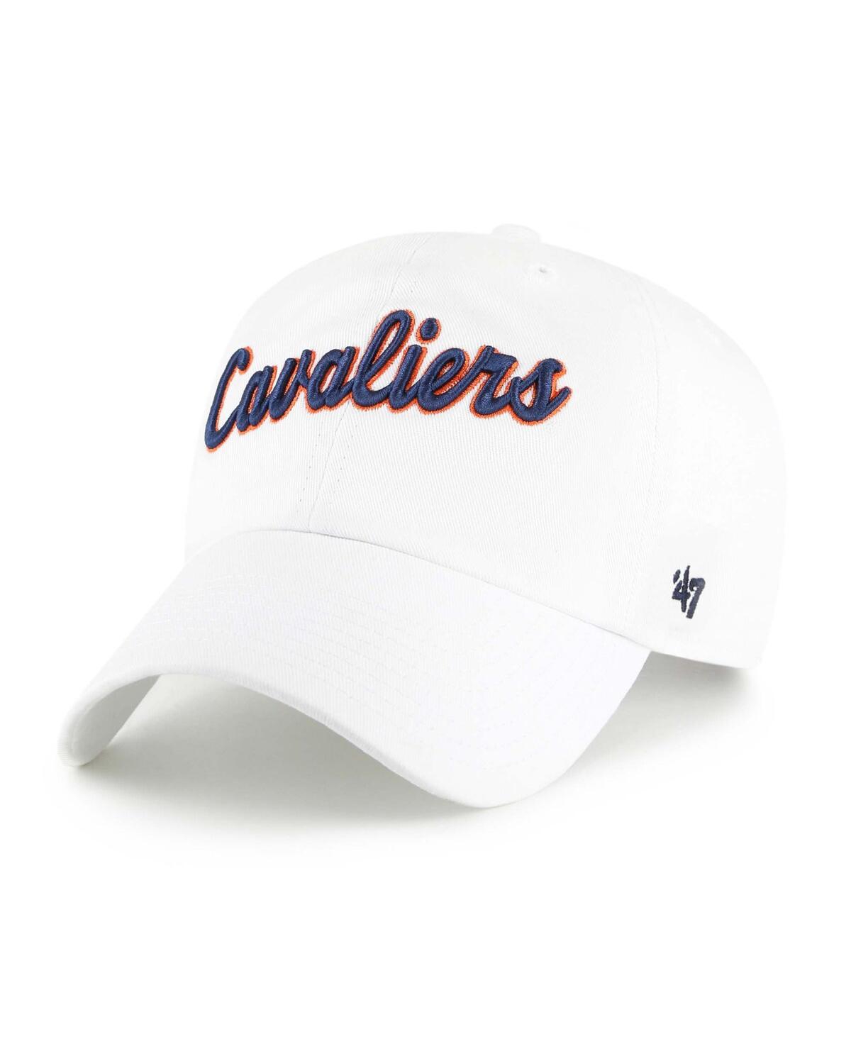 Men's White Virginia Cavaliers Vault Clean Up Adjustable Hat - White