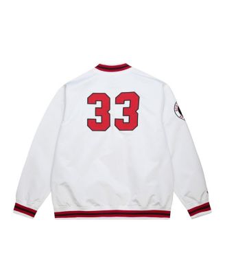 Men's Scottie Pippen White Chicago Bulls NBA Legends Full-Snap Satin Jacket