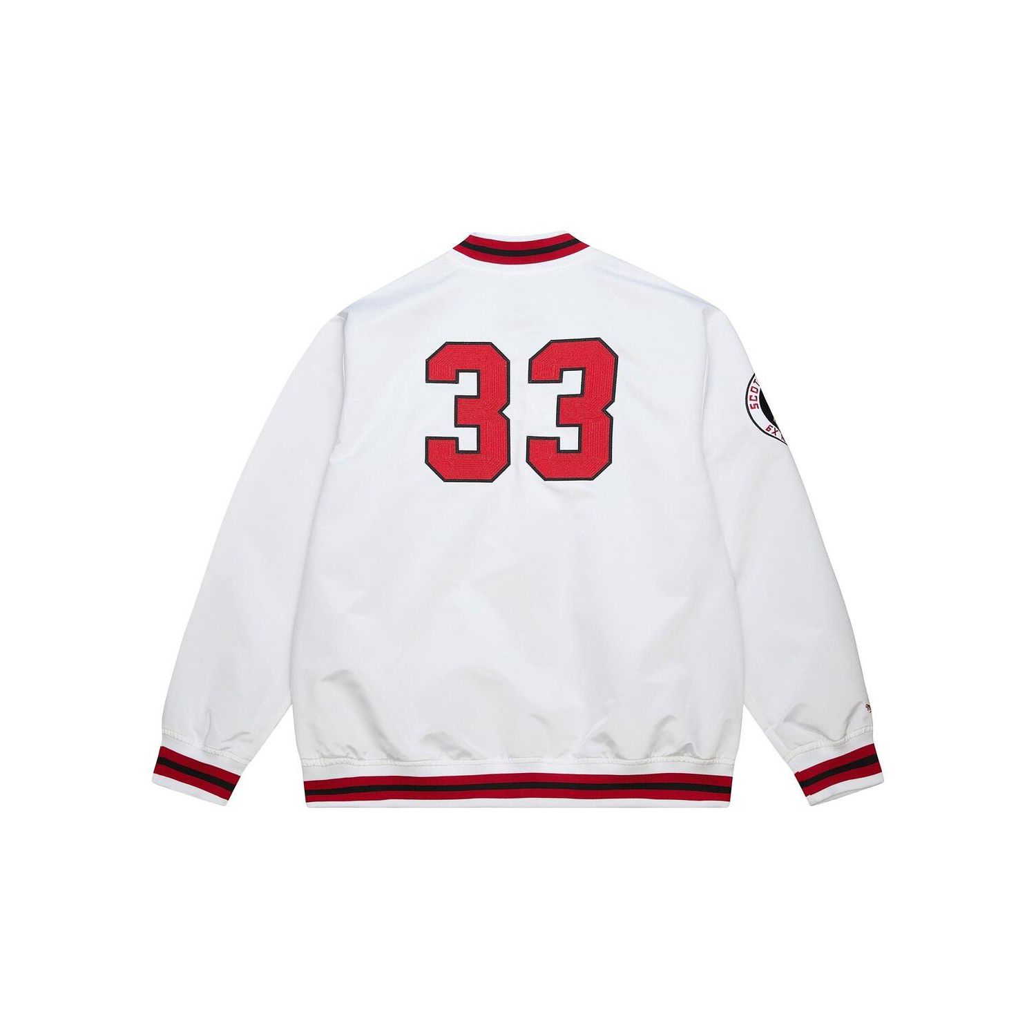 Men's Scottie Pippen White Chicago Bulls NBA Legends Full-Snap Satin Jacket
