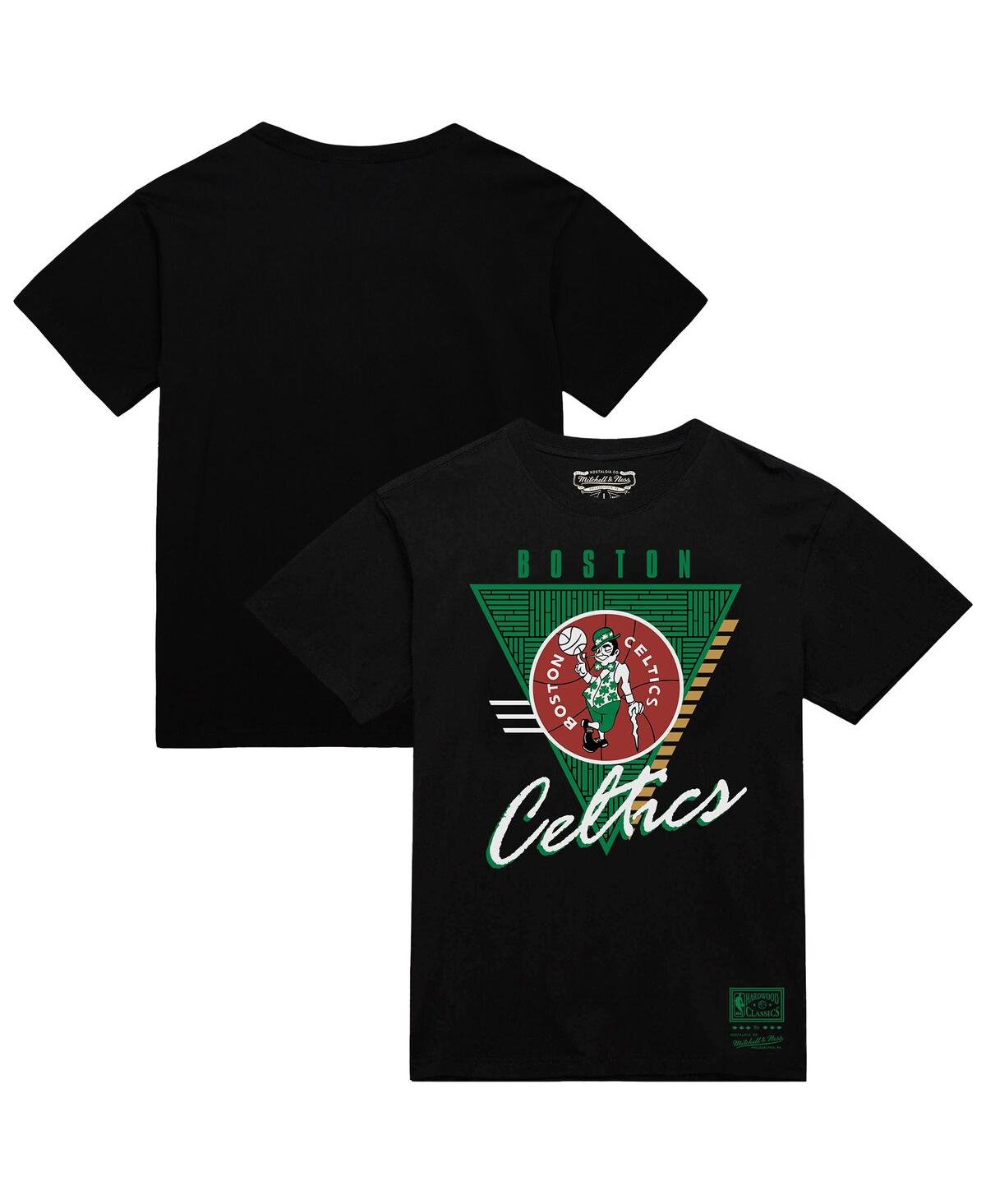 Men's Black Boston Celtics Worldwide Collection Tri-Logo T-Shirt - Black