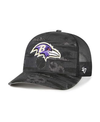 '47 Brand - Men's Black Baltimore Ravens Fiji Trucker Adjustable Hat