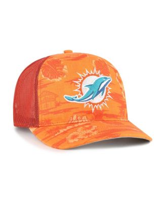 Men's Orange Miami Dolphins Fiji Trucker Adjustable Hat