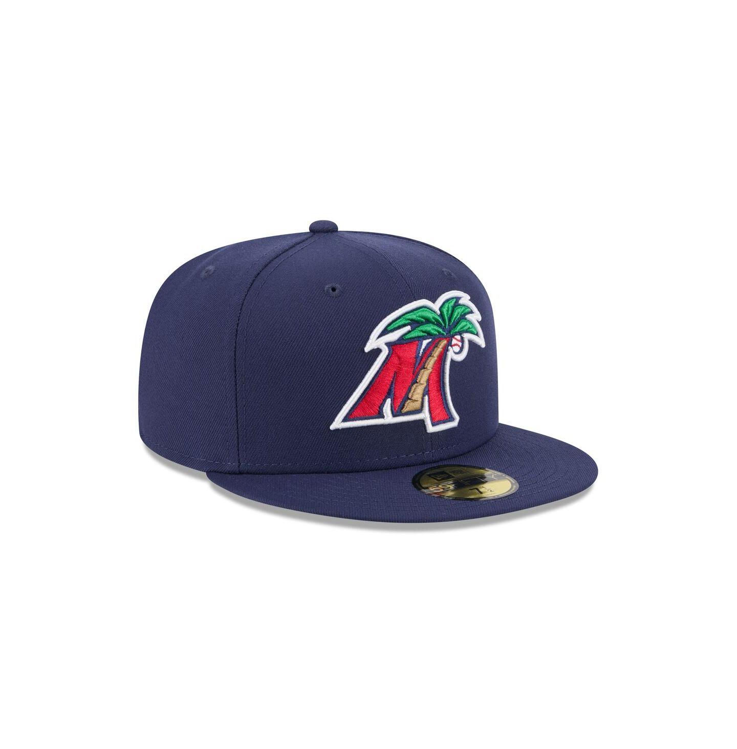 Мужская кепка New Era Navy Fort Myers Mighty Mussels Theme Nights 59FIFTY Fitted Hat — фото 3
