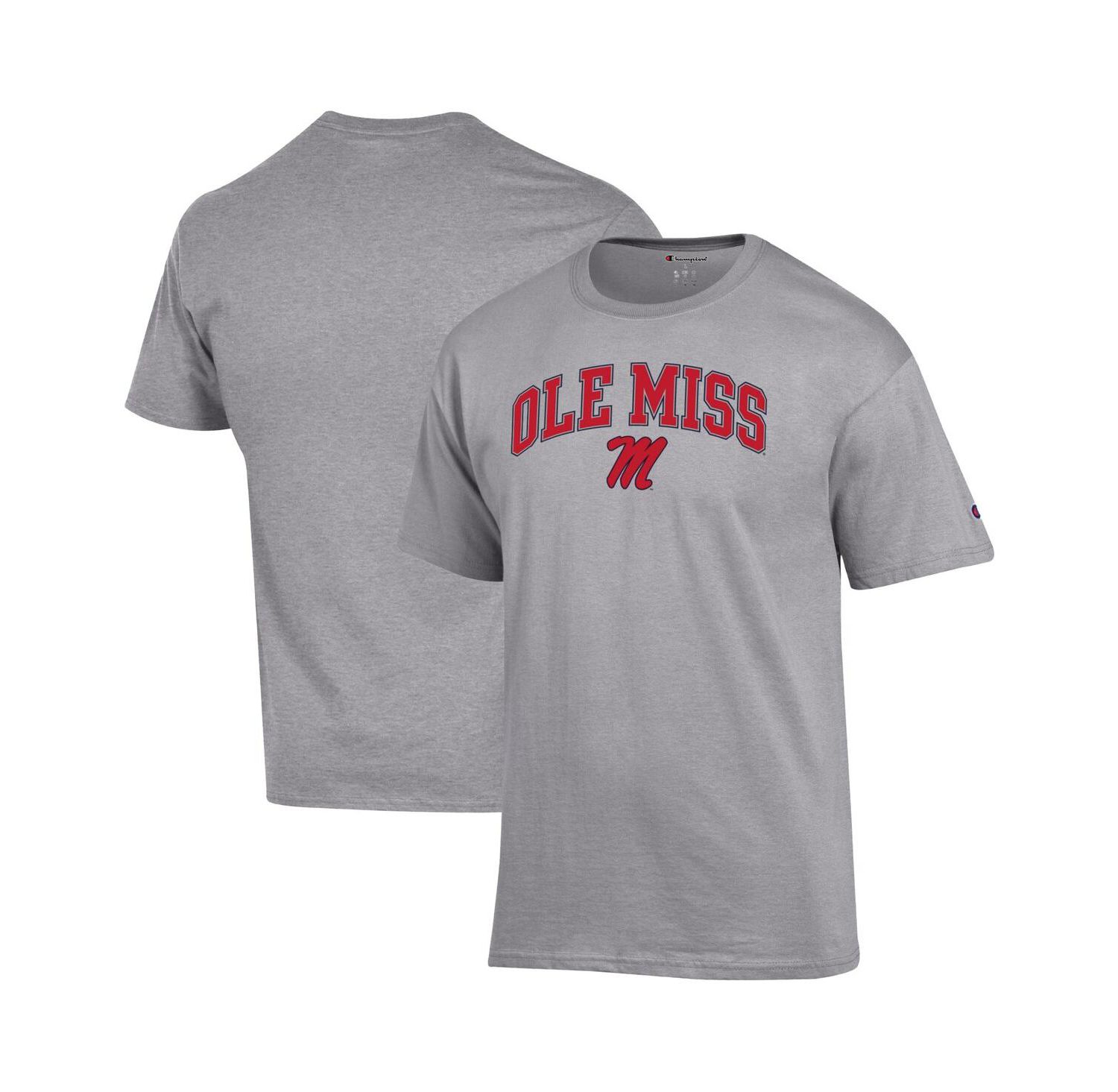Men's Red Ole Miss Rebels Arch Over Logo T-Shirt