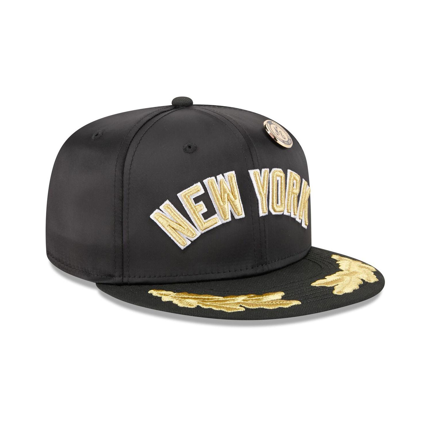 Men's Black New York Yankees 2025 59FIFTY Day Gold Leaf 59FIFTY Fitted Hat