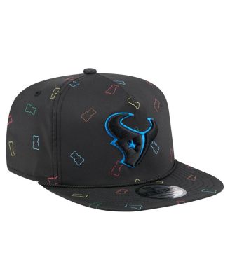 Men's Black Houston Texans Gummy Golfer Snapback Hat