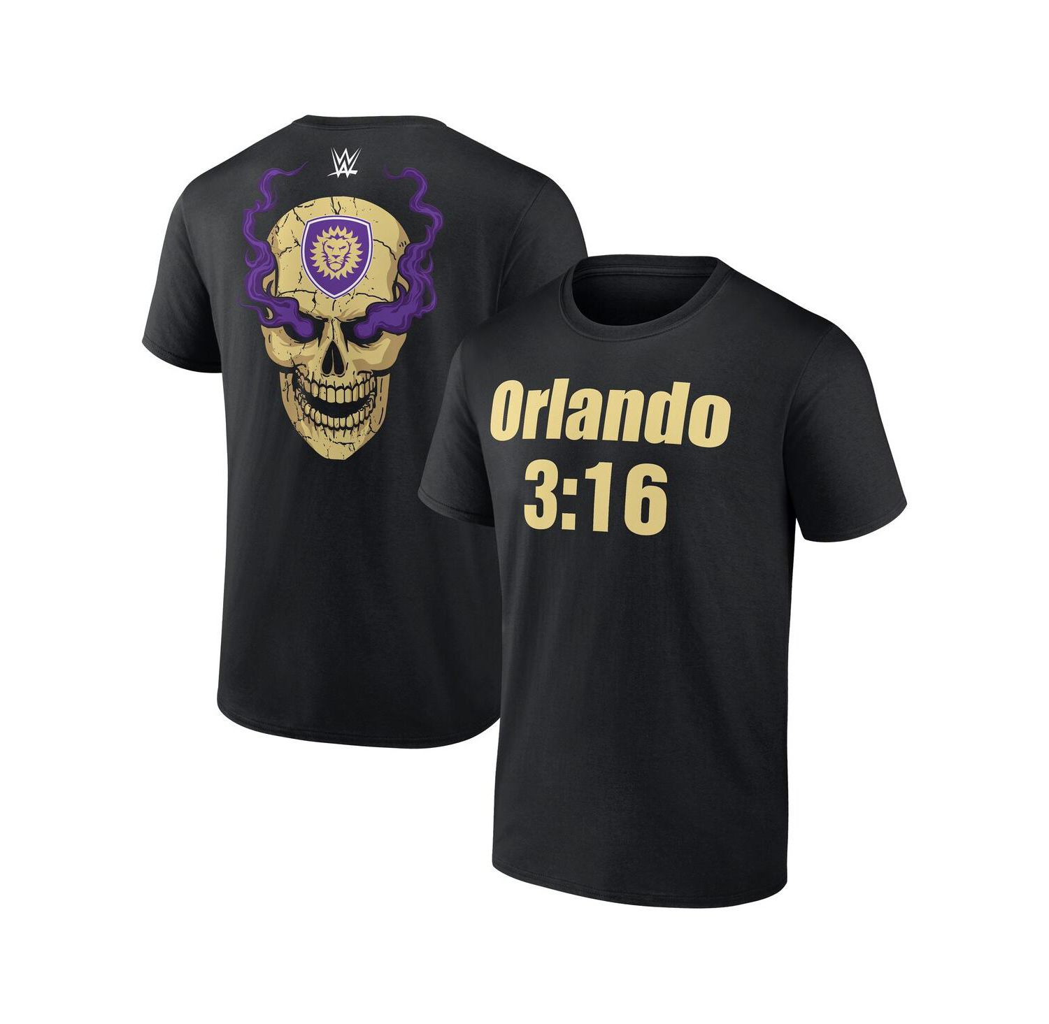 Men's Black WWE x Orlando City SC 3:16 T-Shirt