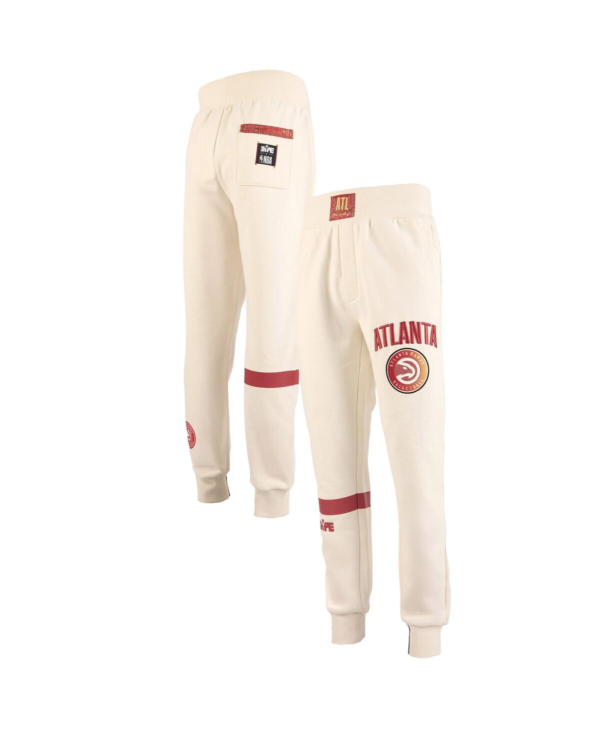 x Nba Men's Cream Atlanta Hawks Culture Hoops Collection Premium Jogger Pants - Cream
