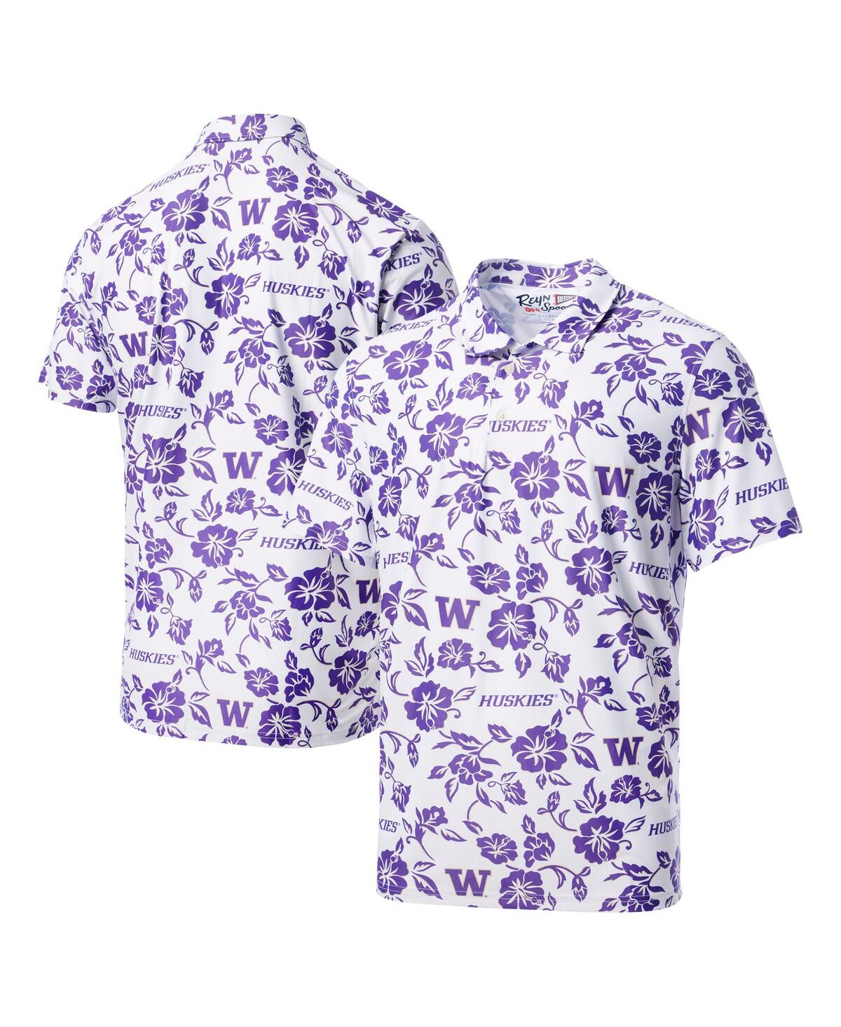 Men's White Washington Huskies Performance Polo Shirt - White