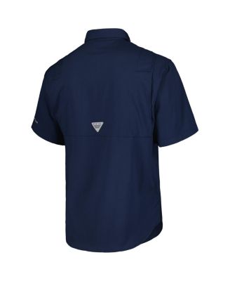 Men's Navy Minnesota Twins Tamiami Omni-Shade Button-Down Shirt