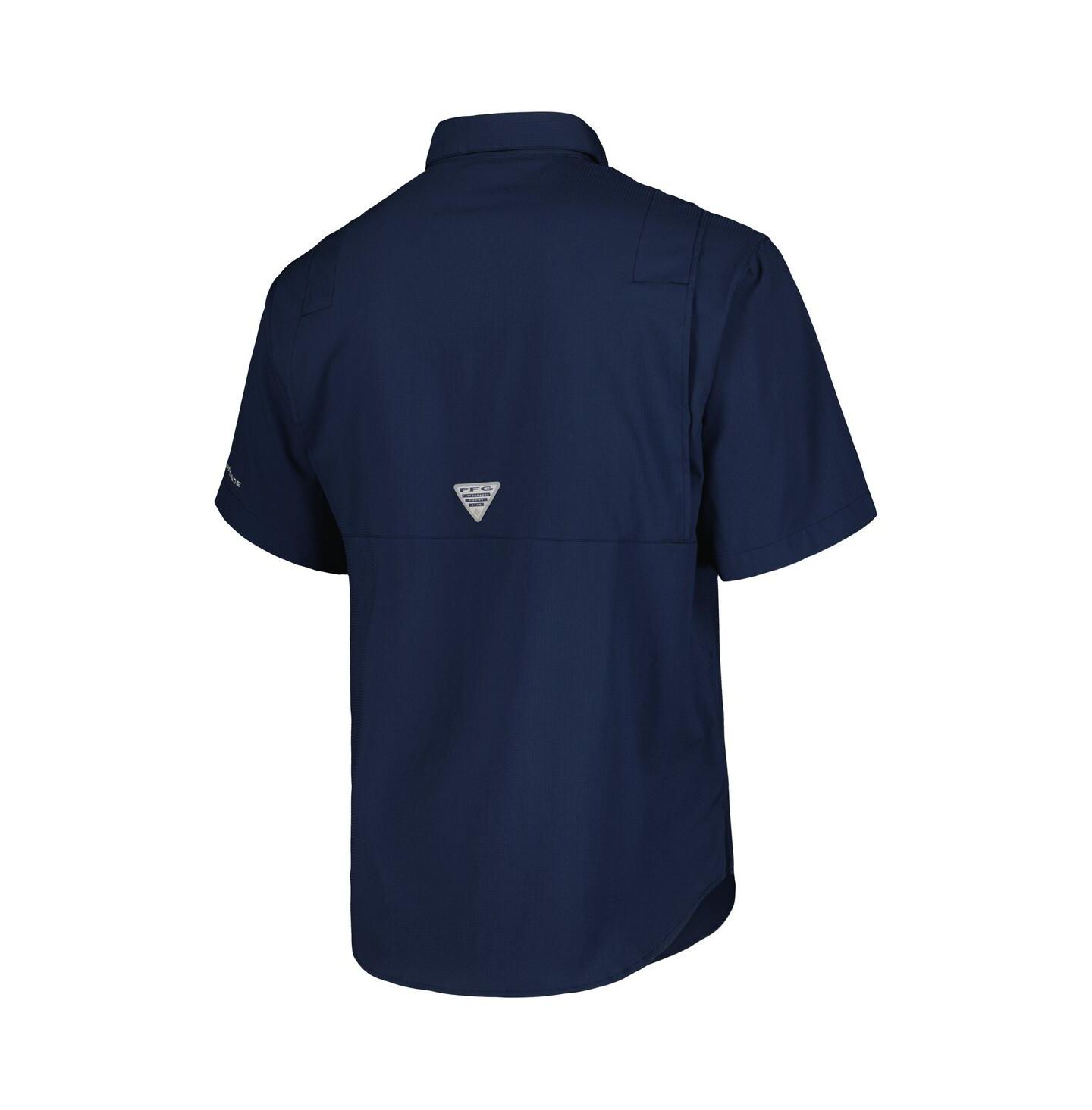 Мужская рубашка Columbia Navy Minnesota Twins Tamiami Omni-Shade Button-Down — фото 3