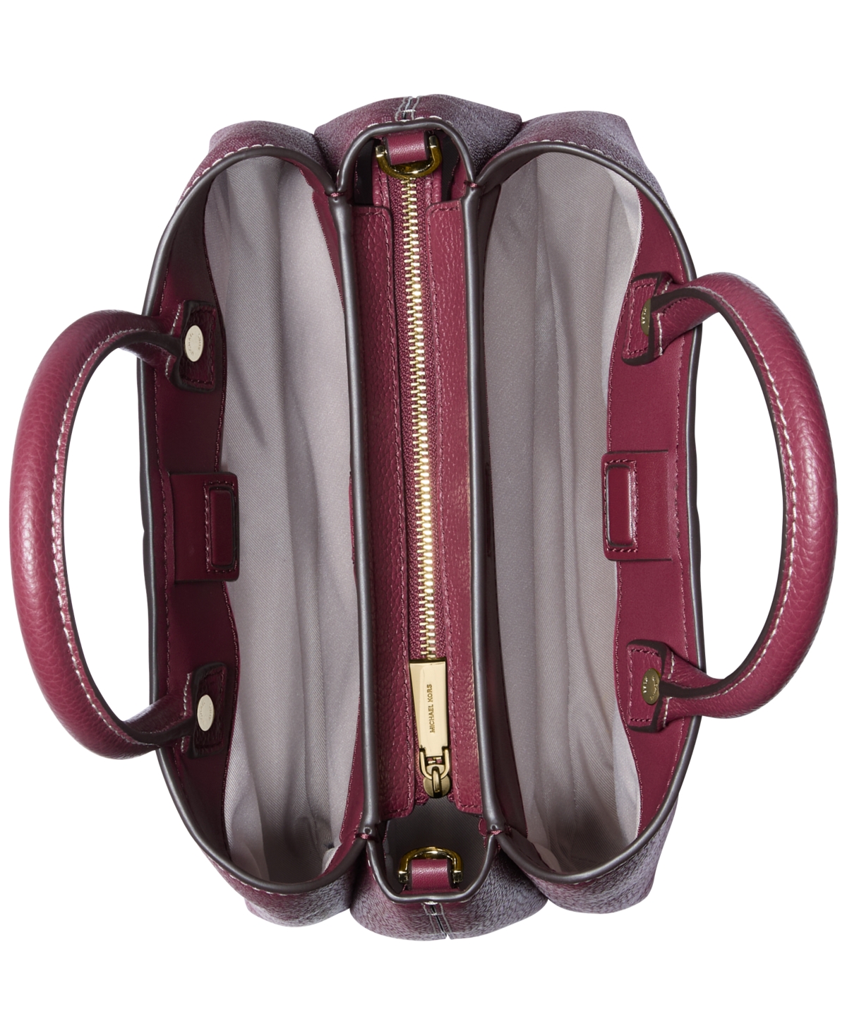 Michael Kors Michael  Flora Medium Satchel In Purple