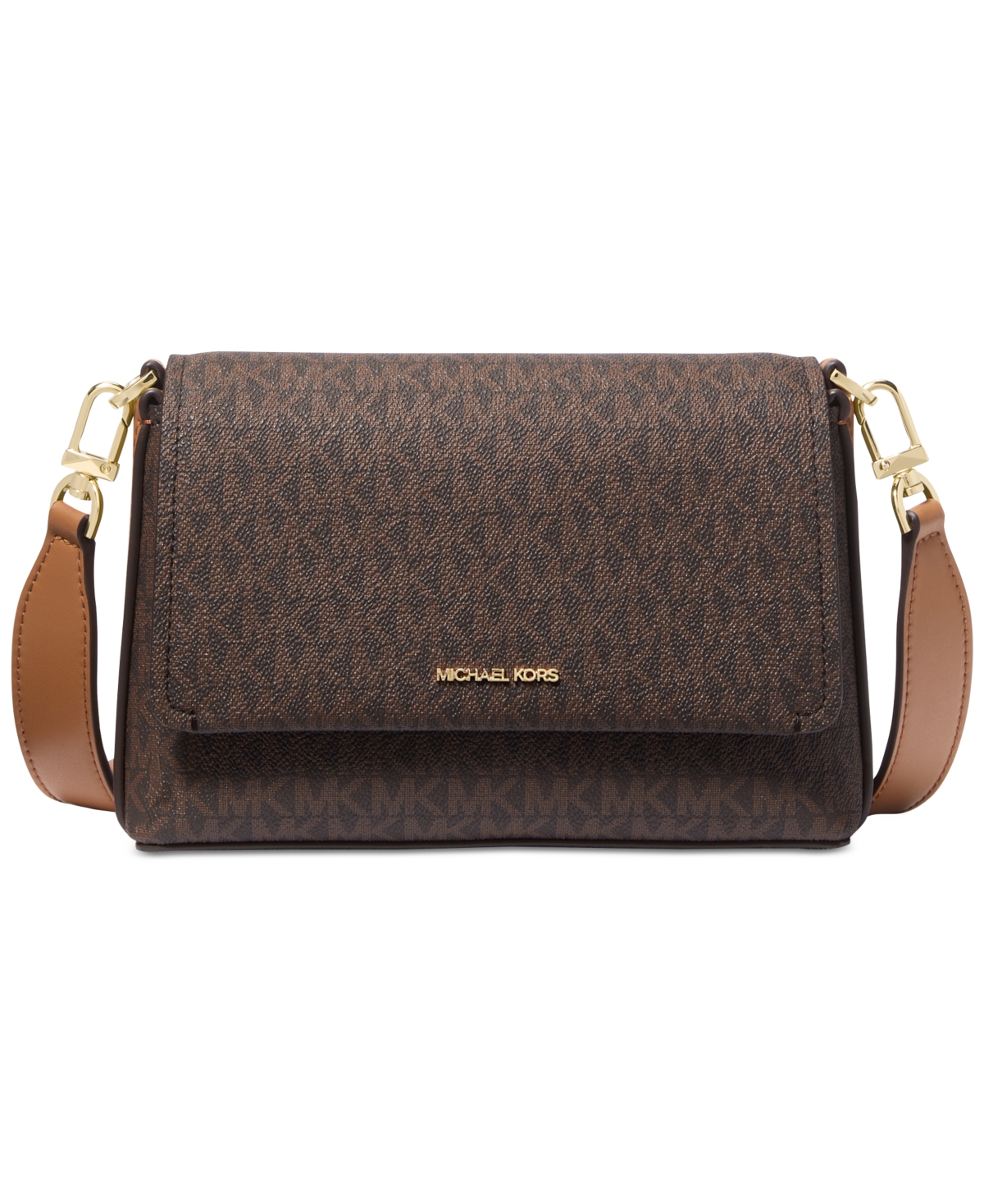 Michael Michael Kors Nessa Small Messenger Bag - Brown/acorn