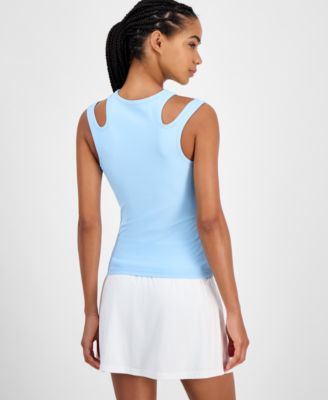 Women's Cutout Ribbed Tank Top, Exclusively at Macy's