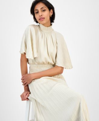 Women's Pleated Smocked Dress