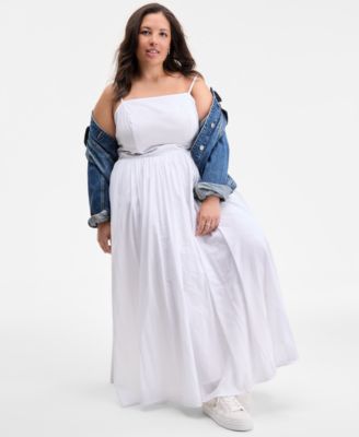 Trendy Plus Size Square-Neck Maxi Dress, Exclusively at Macy's