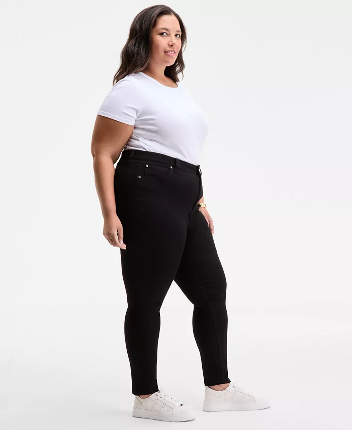 Trendy Plus Size High-Rise Skinny Ankle Jeans - thumbnail 6