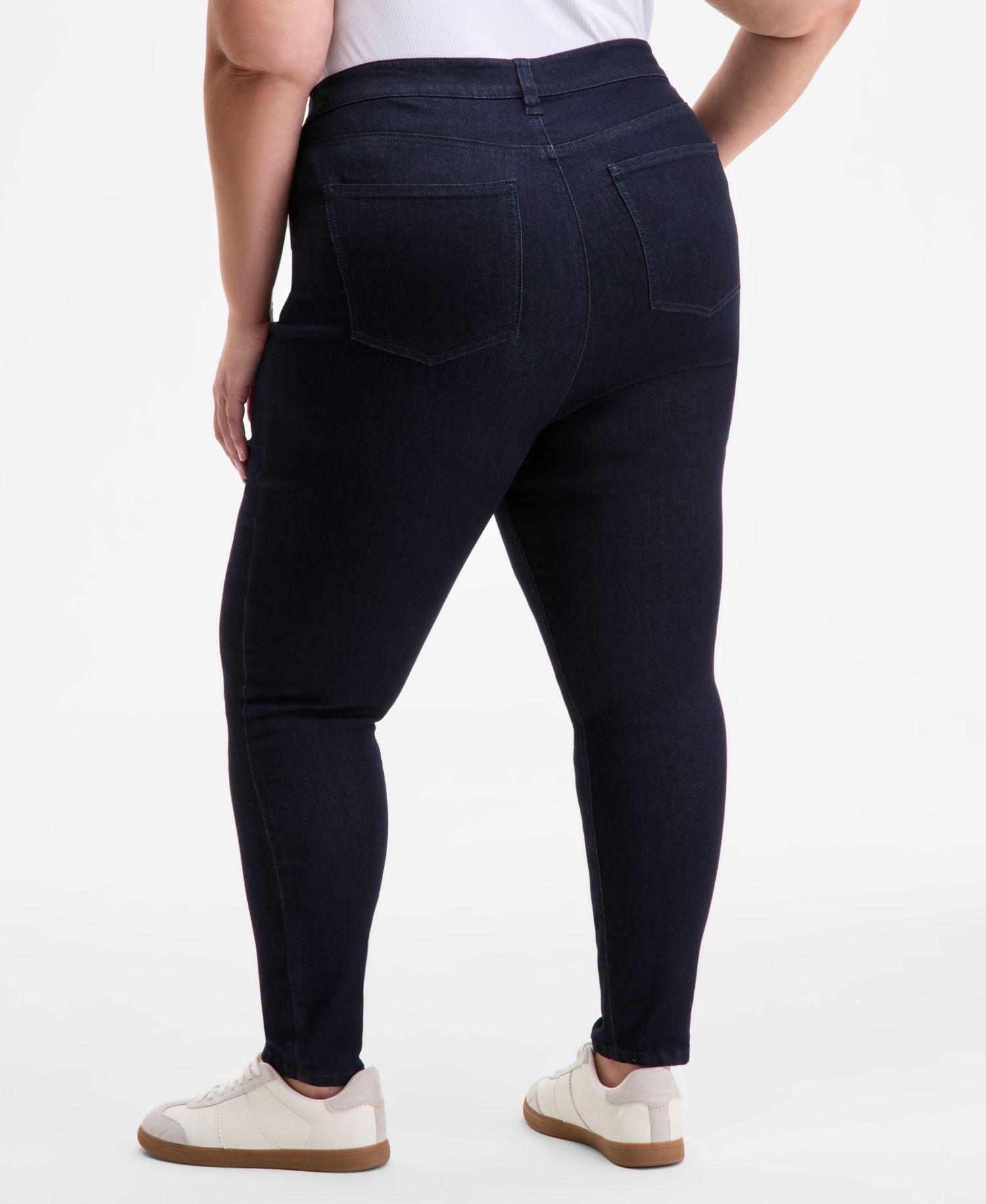 Trendy Plus Size High-Rise Skinny Jeans