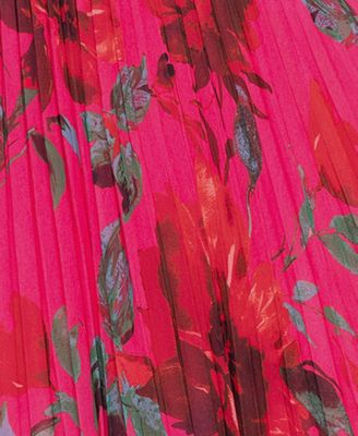 Women's Printed Sweetheart Spaghetti-Strap Dress