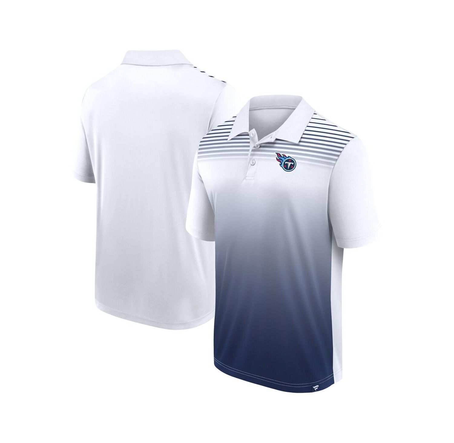 Men's White/Navy Tennessee Titans Sandlot Game Polo Shirt