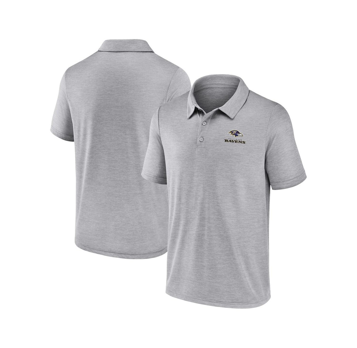 Men's Gray Baltimore Ravens Making Waves Polo Shirt