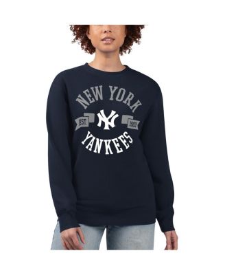 G-III 4Her by Carl Banks - Women's&nbsp;Navy New York Yankees Team Logo Fleece Pullover Sweatshirt