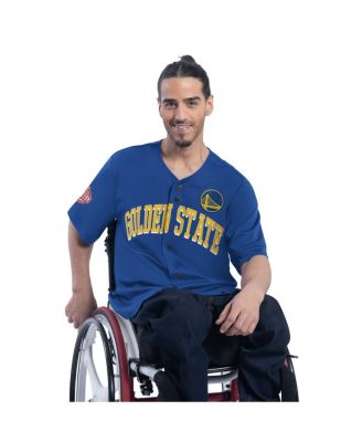 G-III Sports by Carl Banks - Men's Royal Golden State Warriors Adaptive Star Player Fashion Baseball Jersey