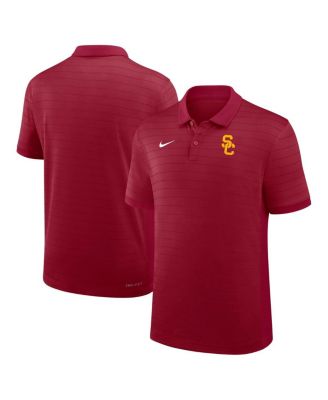 Nike - Men's Cardinal USC Trojans 2025 Early Season Coaches Sideline Victory Stripe Performance Polo