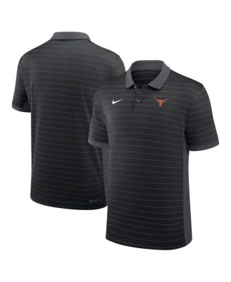 Nike - Men's Black Texas Longhorns 2025 Early Season Coaches Sideline Victory Stripe Performance Polo