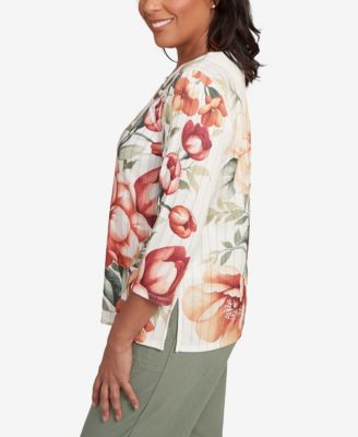 Women's Copper Canyon Dramatic Floral Split Beaded Top