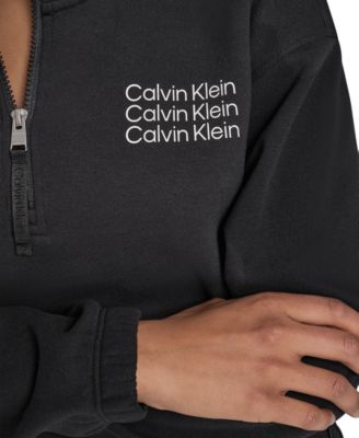 Performance Women's Mini Triple Logo Fleece Half-Zip Pullover Sweatshirt