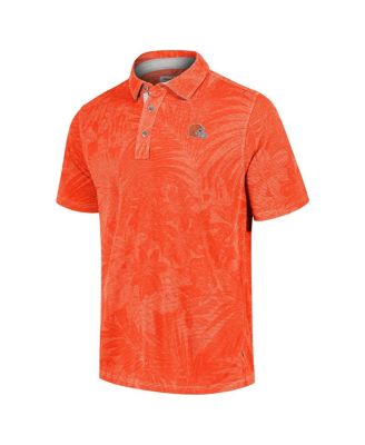 Men's Orange Cleveland Browns Sport Santiago Paradise Polo Shirt