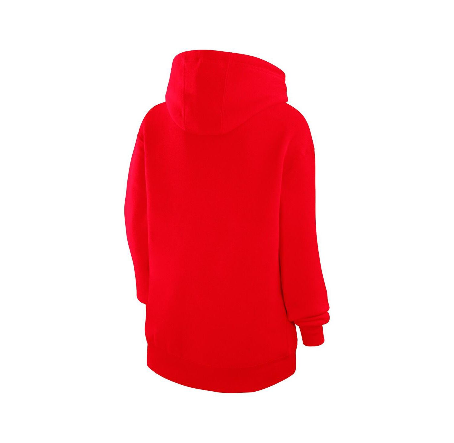 Women's Red Boston Red Sox Heart Fleece Pullover Hoodie