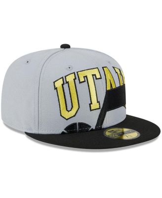Men's Gray/Black Utah Jazz Tip-Off Two-Tone 59FIFTY Fitted Hat