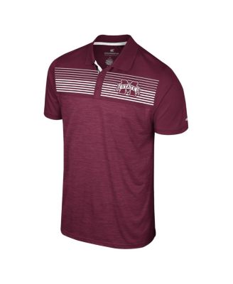 Men's Maroon Mississippi State Bulldogs Langmore Polo Shirt
