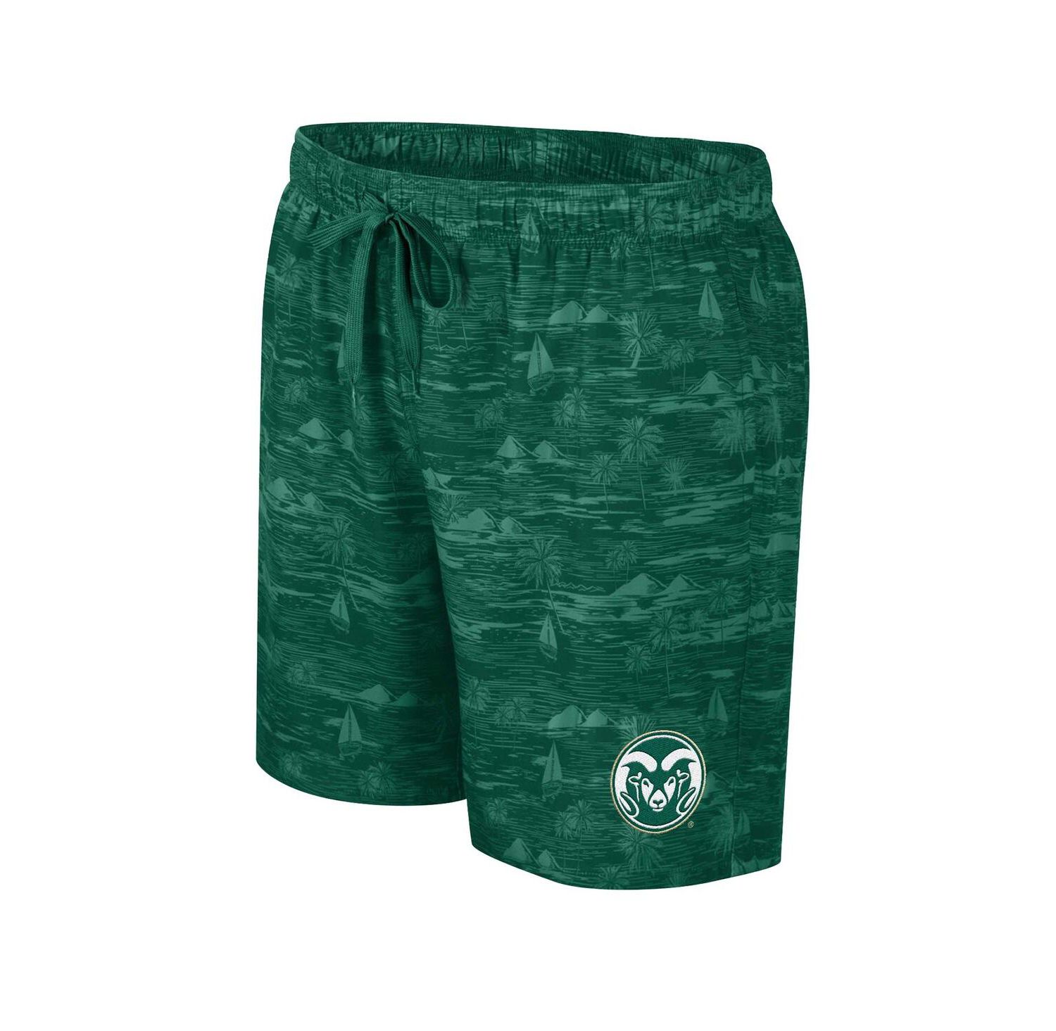 Men's Green Colorado State Rams Ozark Swim Shorts