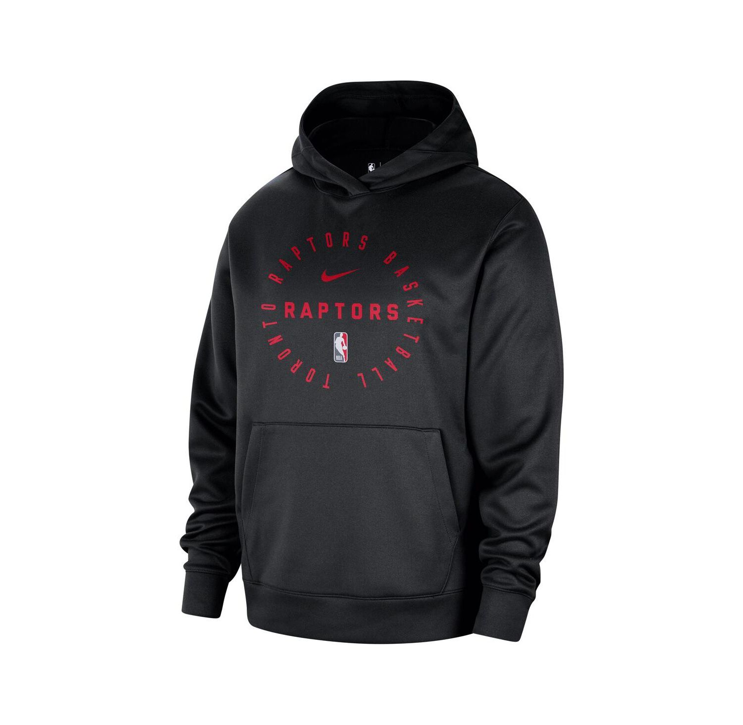 Men's Black Toronto Raptors 2024/25 Spotlight On-Court Practice Performance Pullover Hoodie