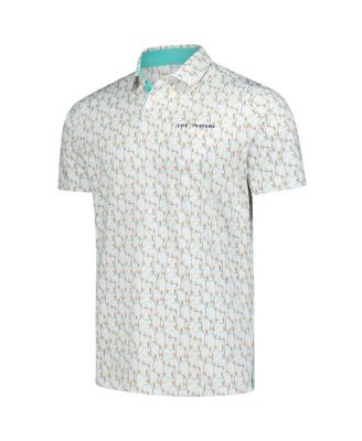 Men's White the Players MATTR Paradise Polo Shirt
