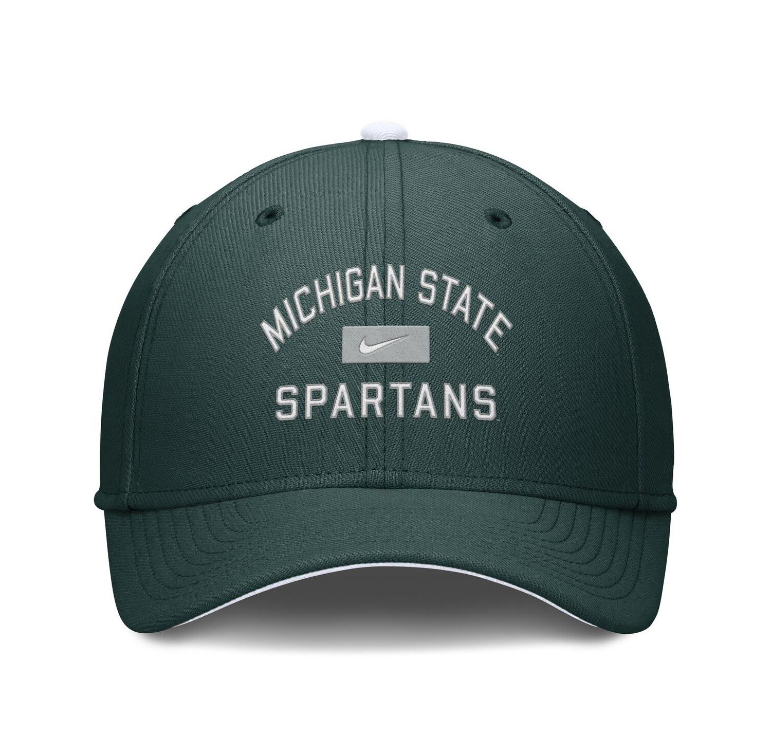 Men's Green Michigan State Spartans Primetime Rise Swoosh Flex Hat