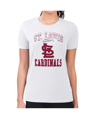 Women's&nbsp;White St. Louis Cardinals Team Logo Graphic Fitted T-Shirt