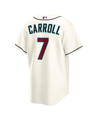 Men's Corbin Carroll Cream Arizona Diamondbacks Home Replica 2.0 Player Jersey