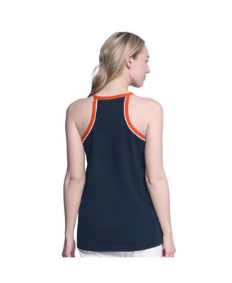 Women's&nbsp;Navy Houston Astros Curveball Racerback Tank Top