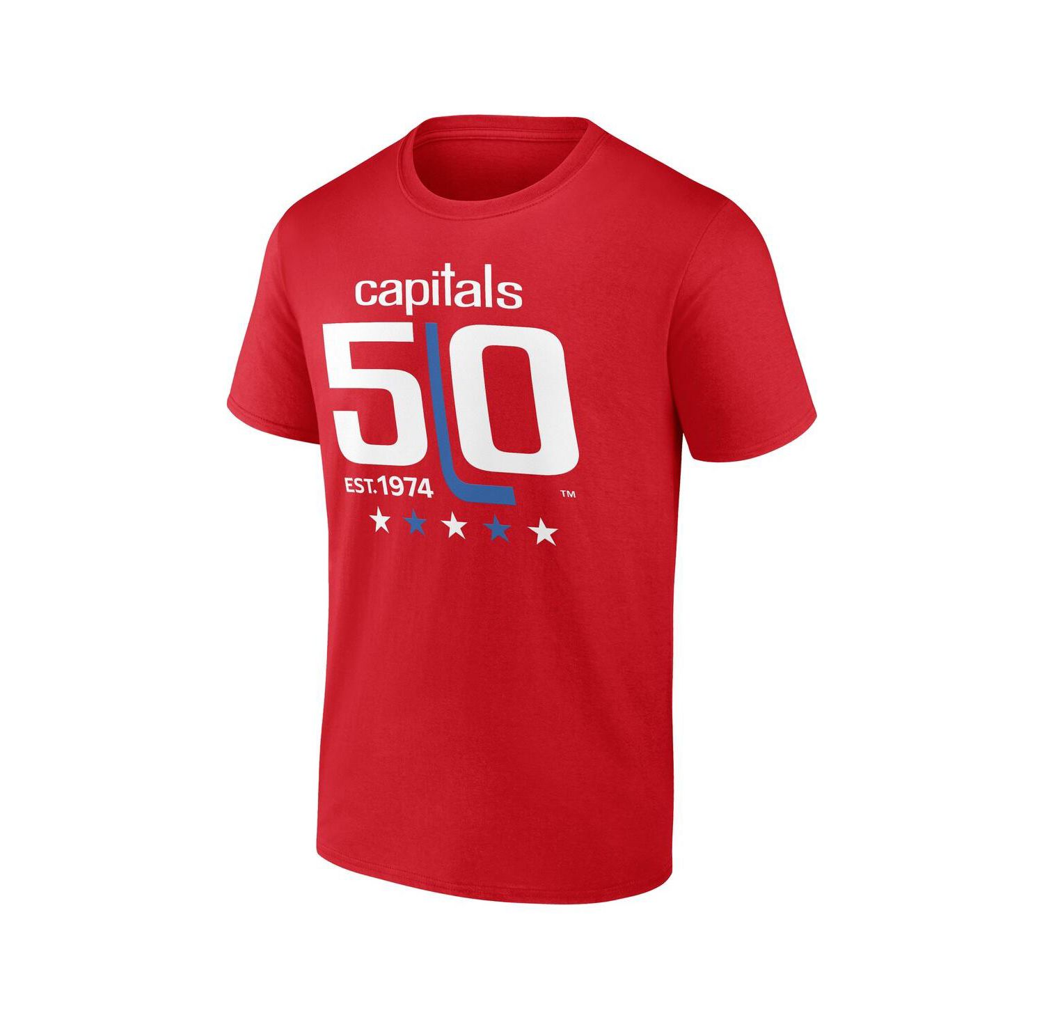 Men's Red Washington Capitals 50th Anniversary T-Shirt