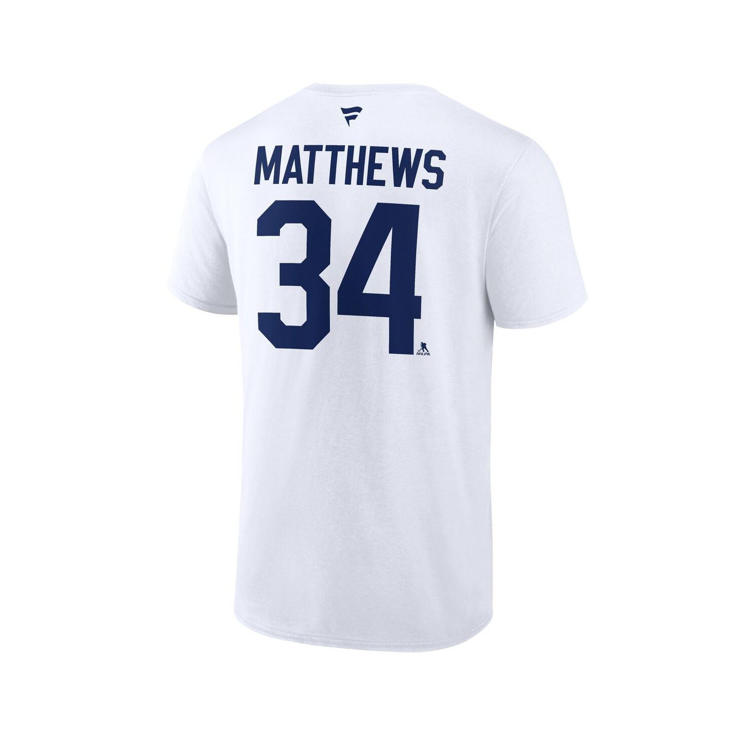 Men's Auston Matthews White Toronto Maple Leaf's Authentic Stack Name & Number T-Shirt