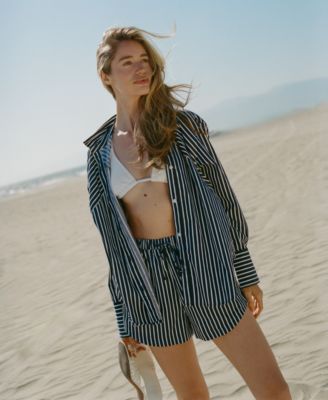 売れ筋商品|||フレンチコネクション カットソー トップス レディース Women's Alexis Cotton Angled-Yoke Shirt Green/Summer White French Connection Women's Alexis Cotton Angled-Yoke Shirt