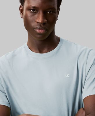 Men's Smooth Cotton Solid Crewneck T-Shirt
