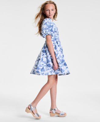  Girls Emerson Puff Sleeve Mini Dress